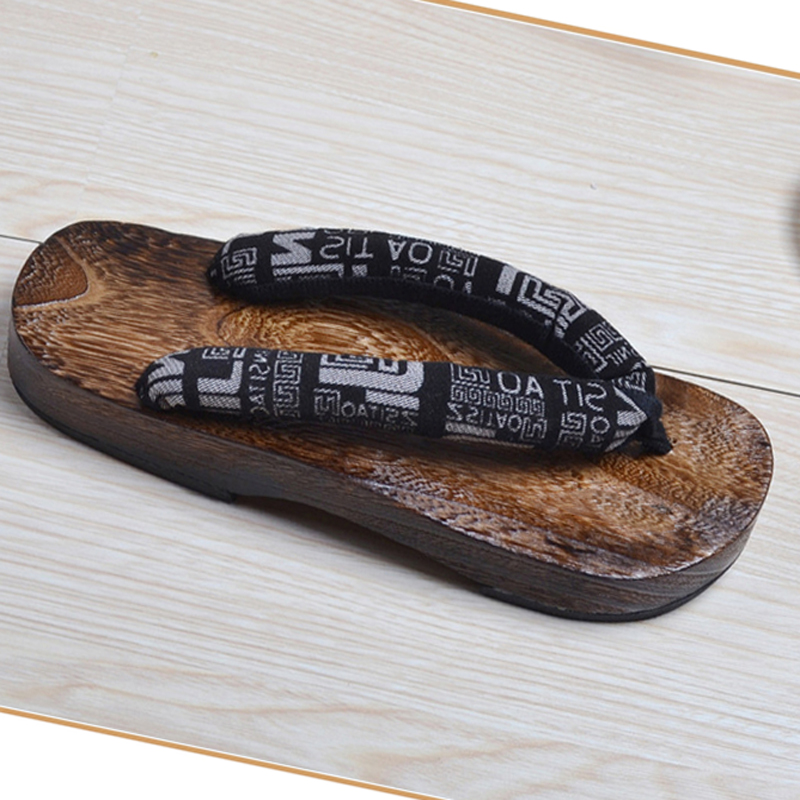 Geta Wooden Sandal - 유니섹스 나무 오동 나무 닌자 코스프레,