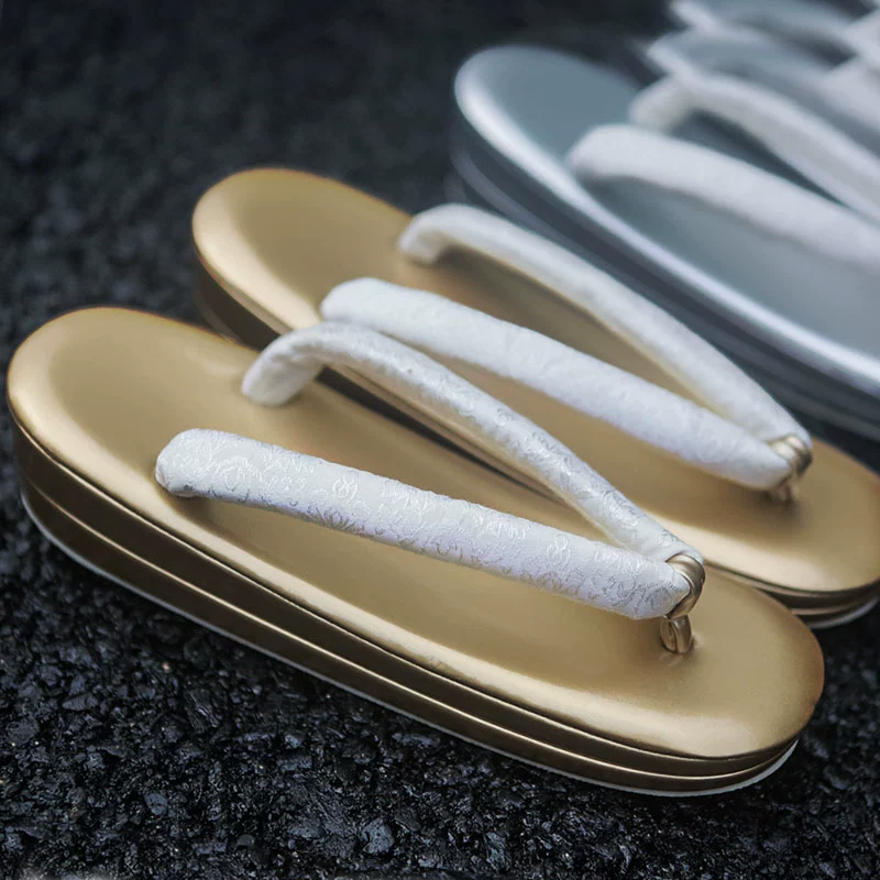 Geta Wooden Sandal - 여성용 일본 게타 샌들 - 두꺼운