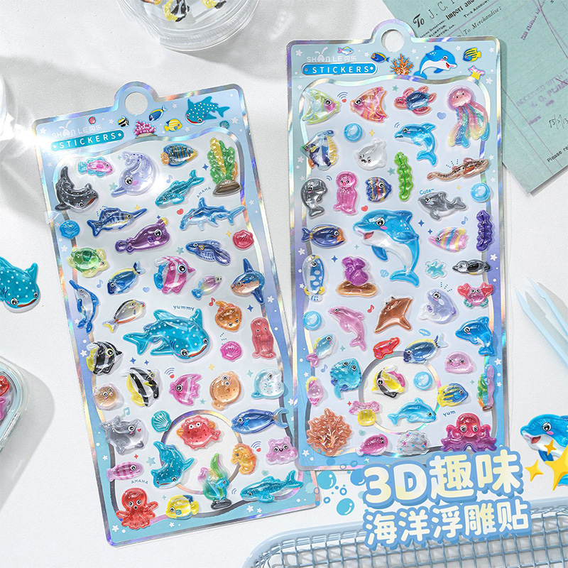 Japanese Lifestyle Products - 일본식 만화 해양 생물 3D 릴리프