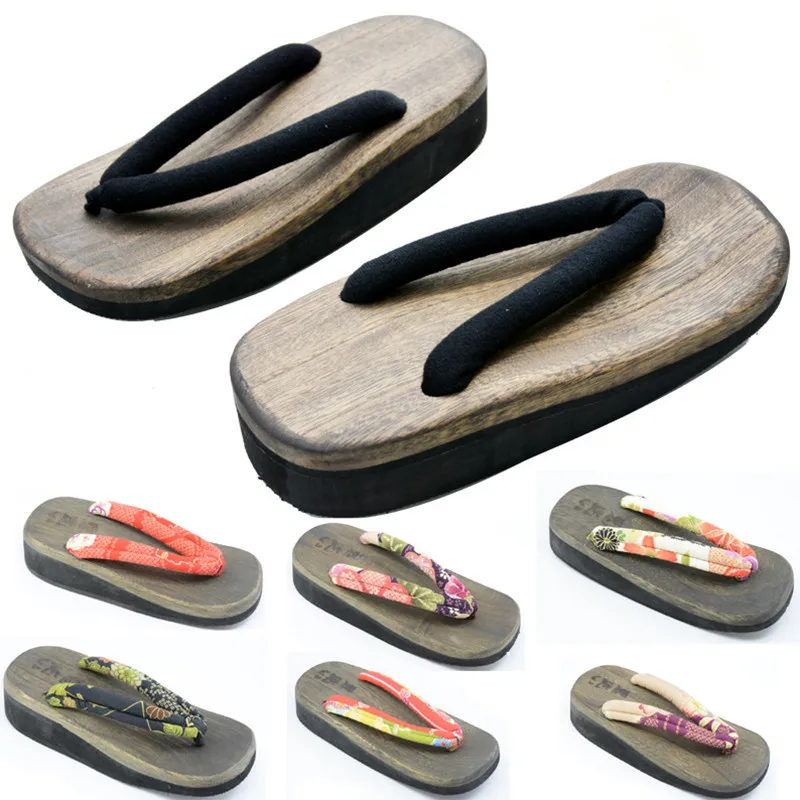 Geta Wooden Sandal - 여성용 코스프레 신발 미드 힐 일본
