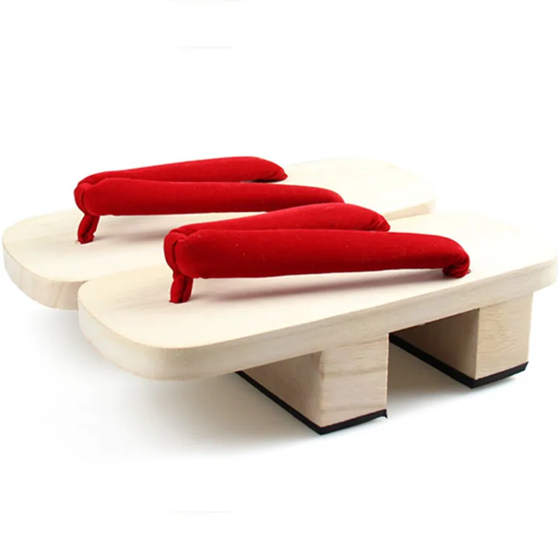 Geta Wooden Sandal - 여성용 코스프레 신발, 더블 하이힐 우드