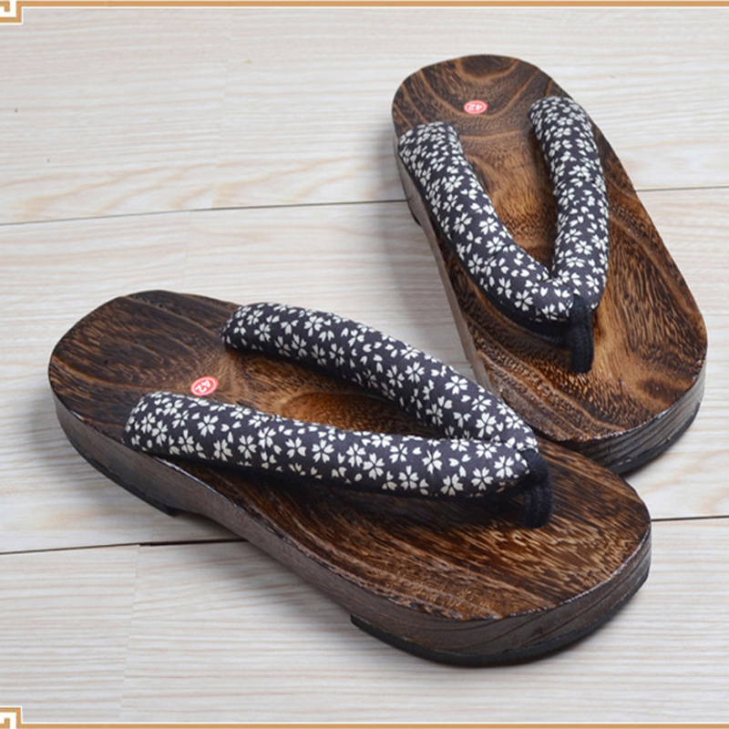 유니섹스 나무 오동 나무 닌자 코스프레, 일본 전통 플 - Geta Wooden Sandal 리뷰 및 가격