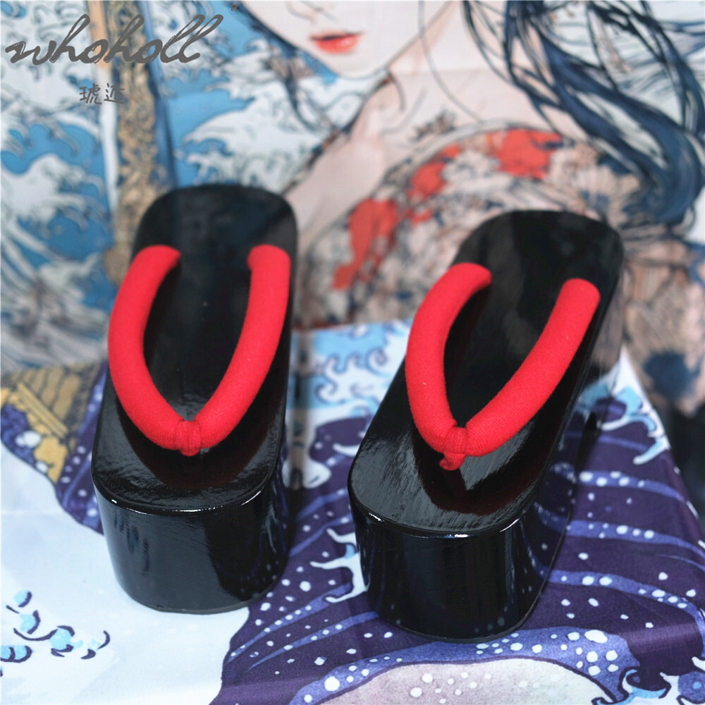 여름 여성 플립 플롭 일본 게이샤 벨 게타 나막신 만화 - Geta Wooden Sandal 리뷰 및 가격